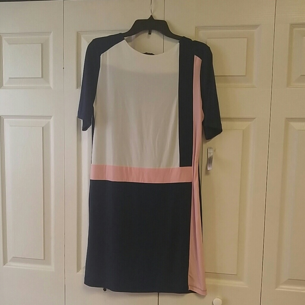 Colorblock sheath dress